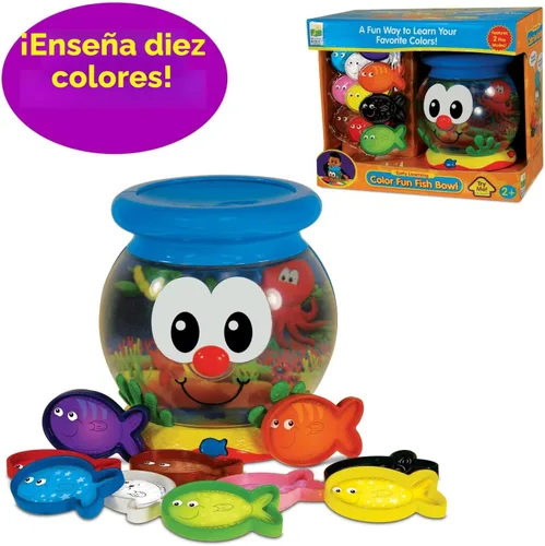 Vista 3 de Divertido tazón colorido de peces Learn With Me de The Learning Journey