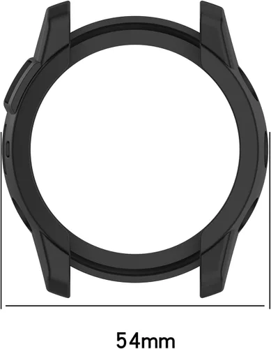 Vista 2 de Paquete de 2 fundas para reloj Tactix 7 compatibles con Garmin Tactix 7/7 Pro, funda protectora resistente, sin protector de pantalla (negro + negro)