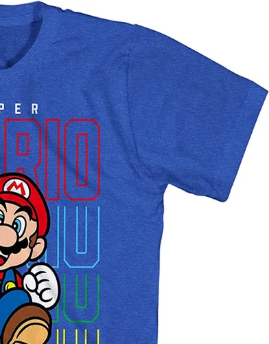 Vista 6 de Nintendo Camiseta de Mario Kart para hombre - Camiseta vintage Mario, Luigi, Zelda, Kirby y Donkey Kong