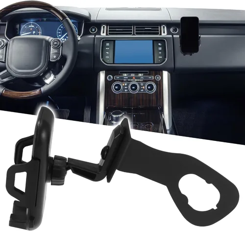 Vista 3 de X AUTOHAUX Soporte de teléfono multifuncional de 360 grados, soporte de radio, perno en soporte organizador de soporte para Jeep Wrangler JK JKU