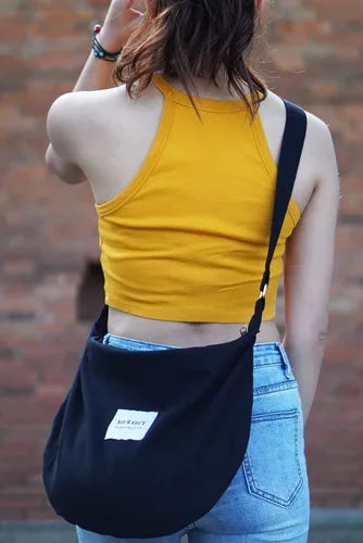 Vista 4 de Your Cozy Bolso bandolera para mujer, bolso grande para compras, bolso de mano con cremallera superior, bolso de mensajero hecho a mano