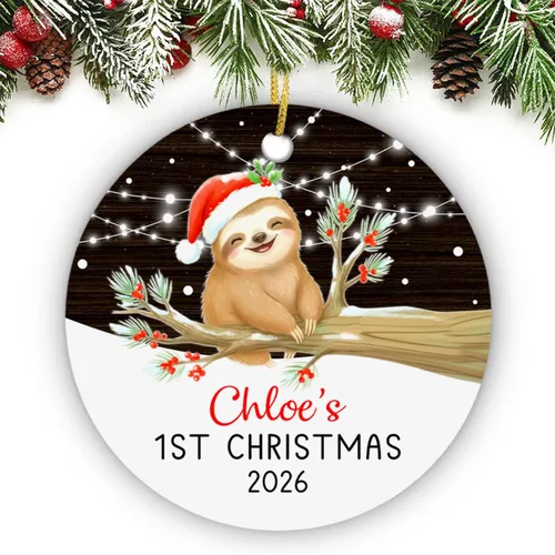 Vista 22 de Adorno de conejito de bebé, adorno personalizado con nombre y año para recién nacido 2026, decoración de conejo de Navidad personalizada, regalo