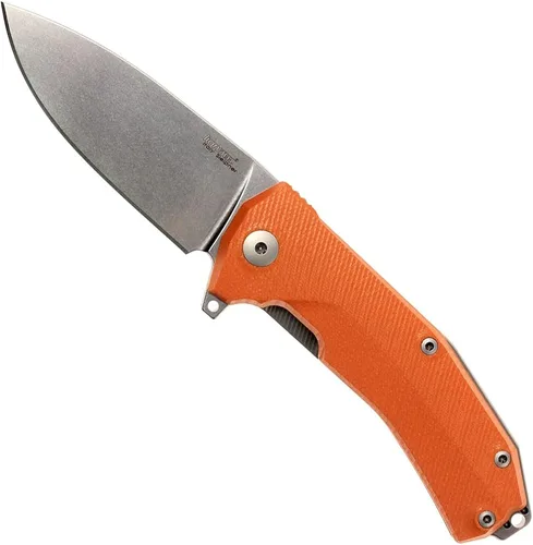 Vista 11 de LionSTEEL KUR EDC - Cuchillo plegable, hoja de acero lavada a la piedra de Sleipner