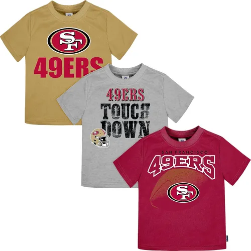 Vista 2 de Gerber Unisex Baby NFL 3 Pack Short Sleeve Team Fan Tee Shirt