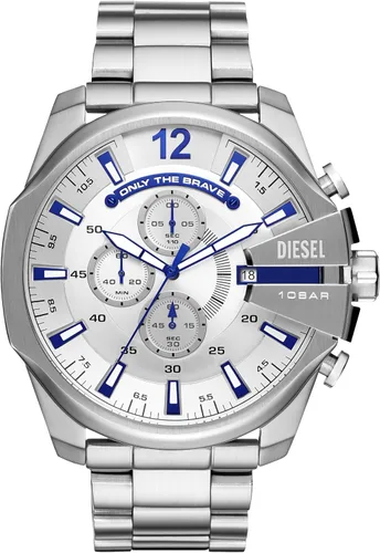 Vista 27 de Diesel Mega Chief Reloj de acero inoxidable para hombre con movimiento analógico o digital