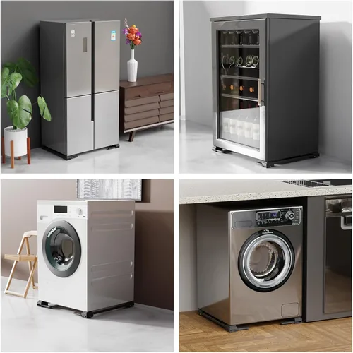 Vista 7 de Rodillos de electrodomésticos resistentes, deslizadores extensibles más recientes, base de lavadora elevable, mover fácilmente máquinas de lavadora