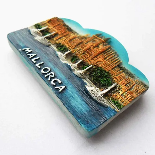 Vista 3 de 3D Mallorca España Souvenir imán de nevera, decoración del hogar y cocina Mallorca España imán refrigerador