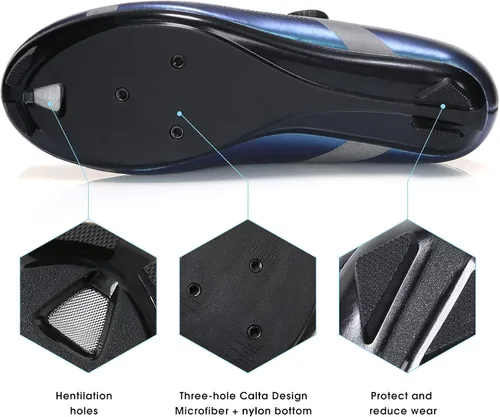 Vista 3 de Santic Zapatos de ciclismo unisex para interiores y ciclistas, adecuados para look Delta y Peleton