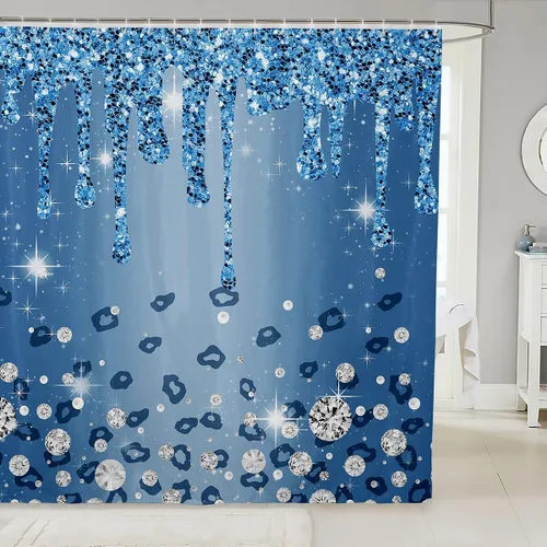 Vista 32 de Cortina de baño de flores de margarita para niños y niñas, cortina de ducha floral para decoración de baño, 72 x 72 pulgadas, retro, floral