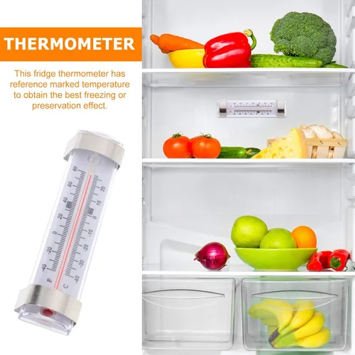 Vista 8 de 6pcs High Precision Fridge Temperature Meter Refrigerator Thermometer Supermarket Use Analog Dial Temperature Gauge for Kitchen and Freezer