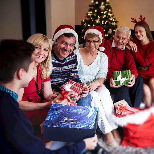 Vista 7 de WUBEN Regalos para hombres, paquete de linternas, equipo y accesorios para exteriores, regalos de Navidad, regalos de cumpleaños de pesca y caza