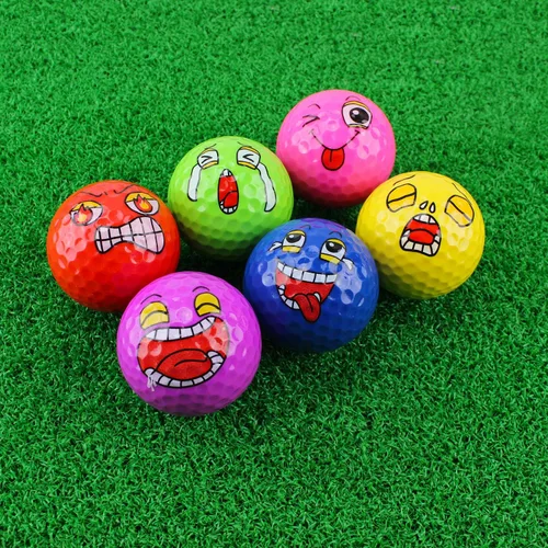 Vista 3 de MYKUJA Pelotas de golf divertidas, pelotas de golf de práctica de colores, regalos de golf novedosos para hombres, mujeres y papás, paquete de 6