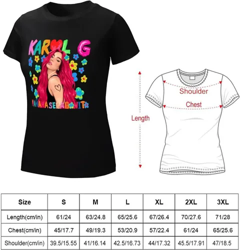 Vista 2 de Karols G Shirt Mananas seras Bonitos Camiseta para Mujer