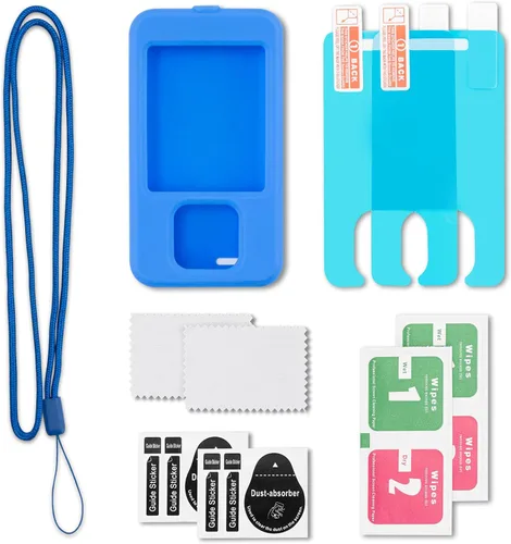 Vista 5 de Dexcom G7 - Funda para receptor con cordón y 2 protectores de pantalla (rojo)
