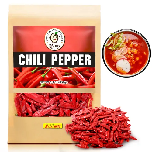 Vista 17 de Pimientos rojos secos de Yimi, especias picantes medias para la cocina multi 10,7 onzas