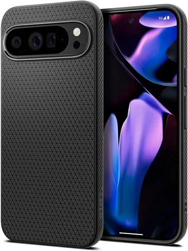 Vista 7 de Spigen Funda para Pixel 8, Liquid Air (2023) [Sin Anillo Magnético] [Protección de Grado Militar] - Abyss Green