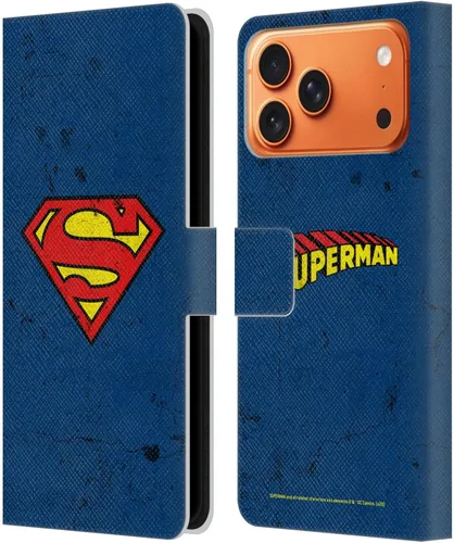 Vista 114 de Head Case Designs Funda de piel con licencia oficial de Superman DC Comics con logotipos negros y rojos compatible con Apple iPhone 11