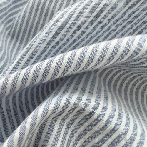 Vista 223 de mixinni Juego de funda de edredón vintage a rayas, tamaño twin, juego de ropa de cama de 3 piezas, 100% algodón lavado, suave y transpirable, funda