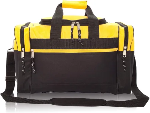 Vista 2 de Bolsa de lona, de DALIX, para el gimnasio, para viajar, 17 pulgadas