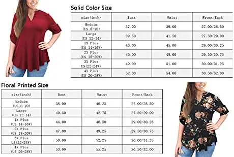 Vista 4 de a.Jesdani - Blusas de manga 34 que se enrollan, con cuello en V, diseño tipo túnica, talla extragrande para mujer