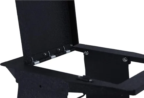 Vista 5 de Black Horse - Caja de seguridad segura para consola central, organizador de caja de pistola negra, con cerradura reiniciable de combinación de 4