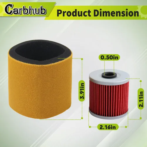 Vista 5 de Carbhub 11013-1275 Bujía de aceite de filtro de aire Reemplazar 11013-1275 apto para Kawasaki KLF220 KLF250 KLF300 Bayou 220 250 300