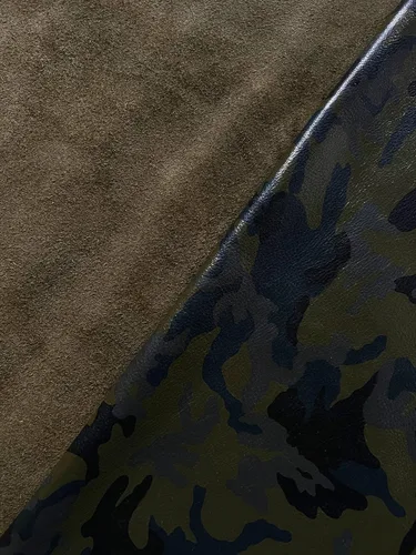 Vista 2 de Piel de vaca camuflaje (verde militar, 20 pies cuadrados (lado completo))