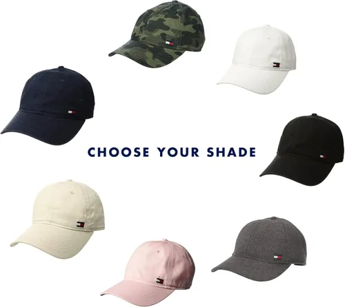 Vista 6 de Tommy Hilfiger Gorra de béisbol de algodón con solapa ajustable para hombre
