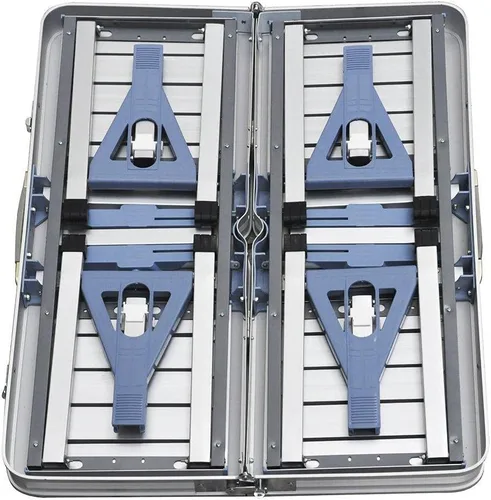 Vista 2 de Magshion Mesa plegable portátil de picnic para acampar con 4 asientos, aluminio