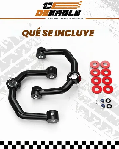 Vista 7 de DEEAGLE Brazos de control superiores F150 de 2-4 pulgadas, brazo de control delantero ajustable para F150 2004-2020, UCA con rótula engrasable