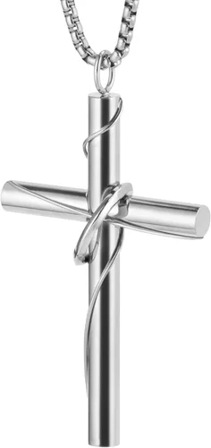 Vista 9 de Collar de cruz para espejo retrovisor de coche, accesorios para colgar, colgante para hombres y mujeres, adorno de cruz cristiana, dije de Jesús