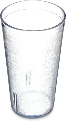 Vista 2 de Vasos de plástico Carlisle, apilables, resistentes a la rotura, sin BPA, 16 onza, Transparente