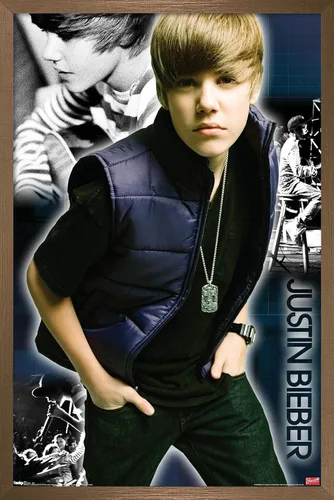 Vista 15 de Trends International Justin Bieber - Póster de pared genial, 14.725 x 22.375 pulgadas, versión enmarcada de madera de granero