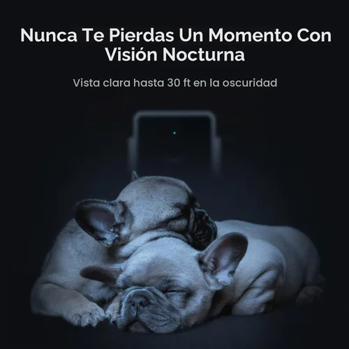 Vista 7 de Petcube Cam The Pack de 2 Cámara de seguridad para mascotas Wi-Fi para interiores con aplicación de teléfono, audio y video bidireccional, visión