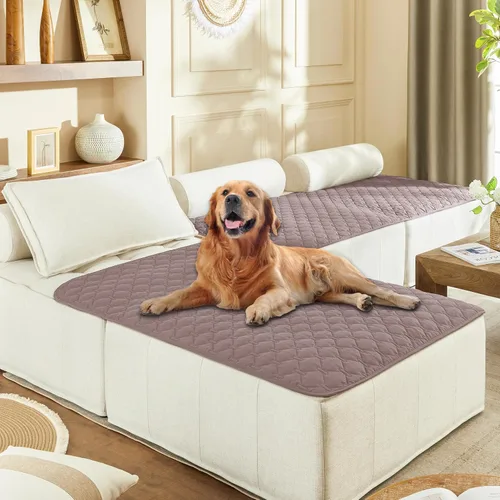 Vista 102 de gogobunny Manta para mascotas 3 veces más resistente, impermeable y a prueba de arañazos; protector de muebles reversible para perros y gatos, funda