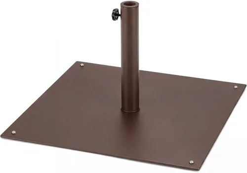 Vista 11 de Tangkula Base de sombrilla de patio de 35 libras, soporte de sombrilla resistente de 20 pulgadas, base cuadrada para sombrilla con almohadillas