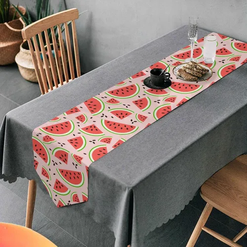 Vista 14 de Camino de mesa de baloncesto deportivo para cocina, comedor, fiesta, vacaciones, boda, decoración del hogar, interior y exterior, 13 x 70 pulgadas