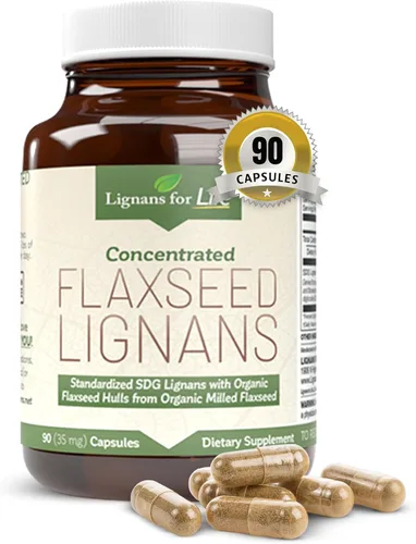 Vista 8 de Lignans For Life Linaza Lignans para perros y personas – Suplemento orgánico de linaza para apoyo hormonal, 15 mg 90 cápsulas, semillas de lino