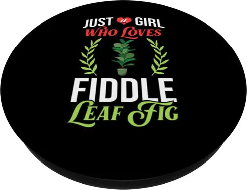 Vista 2 de Fiddle Leaf Fig Ficus Lyrata Care Árbol Plantas Suelo Interior PopSockets intercambiables PopGrip