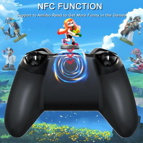 Vista 5 de TERIOS T32 Pro Switch Controller for Nintendo SwitchOledLiteWindows 10, Wireless Switch Controller with Hall Effect JoystickNo DeadzoneNFCLinear