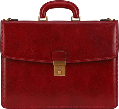 Vista 8 de Time Resistance Leather Briefcase - Italian Handmade Leather Laptop Bag - Handbag for Men - Professional Computer Case