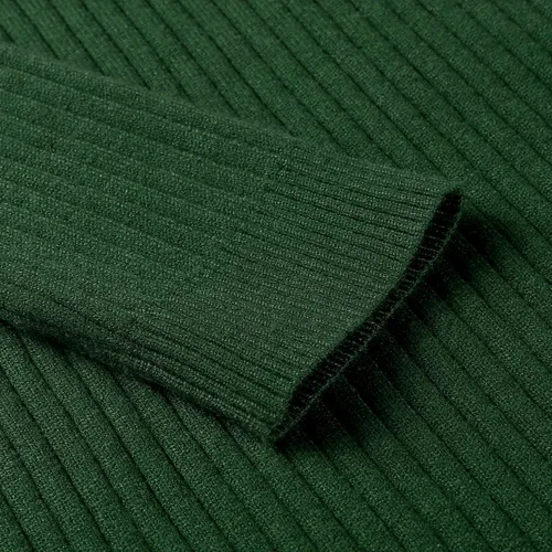 Vista 6 de Suéter de cuello alto para hombre, ajuste delgado, suave, de punto básico, suéter