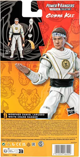 Vista 6 de Hasbro - Power Rangers X Cobra Kai Lightning Collection Morphed Daniel LaRusso White Crane Ranger