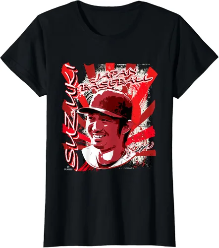 Vista 13 de Seyai Suzuki International Baseball Japan MLBPA Camiseta, Negro