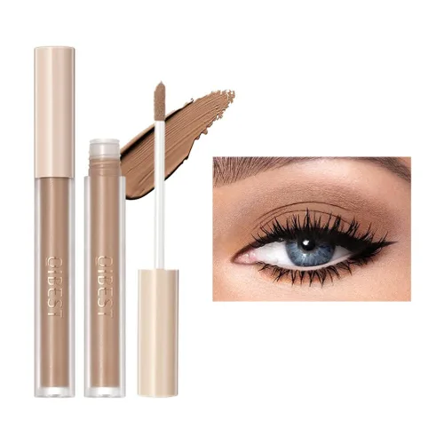 Vista 7 de Sombra de ojos líquida con purpurina brillante, maquillaje de larga duración, secado rápido (dorado metálico)