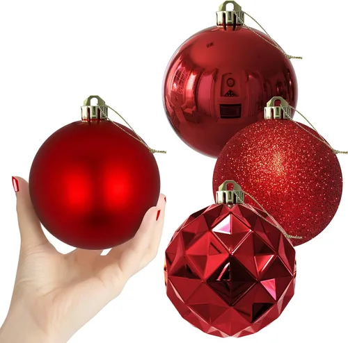Vista 81 de Esferas pequeñas de Navidad de bronce y dorado de 1.6 pulgadas, adornos para decoración de árbol de Navidad, bolas colgantes inastillables