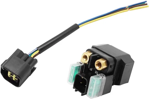 Vista 5 de M MATI Relé de solenoide de arranque y enchufe para Yamaha Grizzly 700 Grizzly 550 Kodiak 700 2007 en adelante YFZ450R YFZ450X 2009-Up