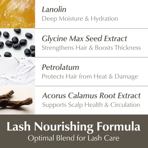 Vista 13 de BL Lashes Noir Mascara Máscara nutritiva para extensión de pestañas Voluminosa, libre de aceite, a prueba de manchas, producto de extensión