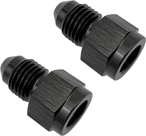 Vista 13 de 1/8 NPT hembra a -3 AN AN3 macho Flare Thread Expander adaptador Expander Accesorios de manguera Aluminio Negro