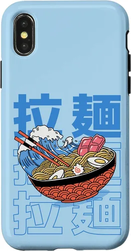 Vista 5 de The Great Ramen Off Kanagawa - Carcasa para iPhone 16, diseño tradicional japonés